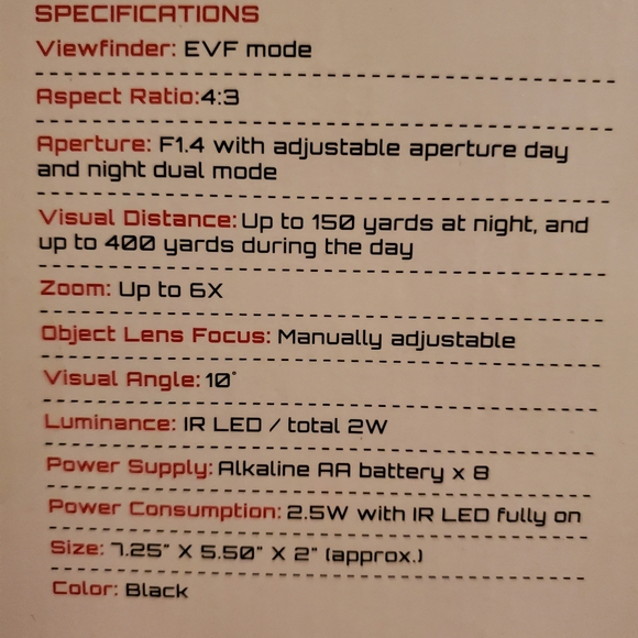 Night Vision Binoculars XANB25 - Picture 4 of 5